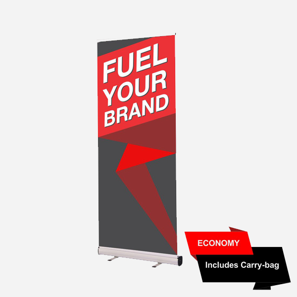 PORTA PENDON ROLLER EURO BASE COLOR ALUMINIO 80*200 CMS (C12)