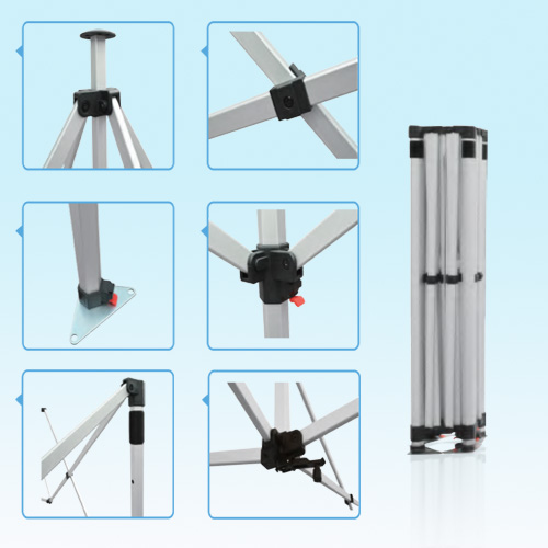 ESTRUCTURA TOLDO HEXAGONAL FIERRO 3X4,5