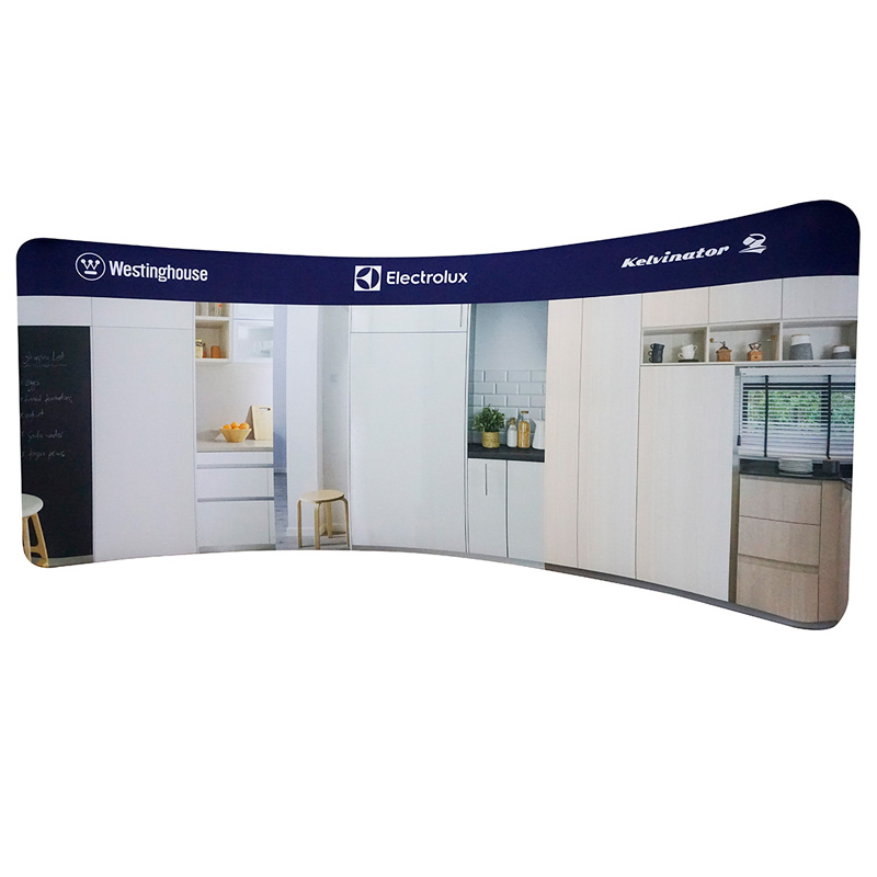 PANEL PUBLICITARIO TUBO TEXTIL CURVO 600*230 CMS